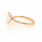 2 ct to 8 ct Diavont Pear-Cut Diamond Solitaire Engagement Ring Mounting