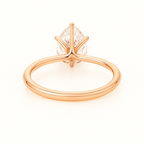 2 ct to 8 ct Diavont Pear-Cut Diamond Solitaire Engagement Ring Mounting