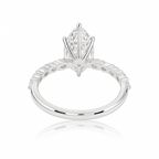 2 ct to 8 ct Diavont Marquise-Cut Diamond Engagement Ring Mounting