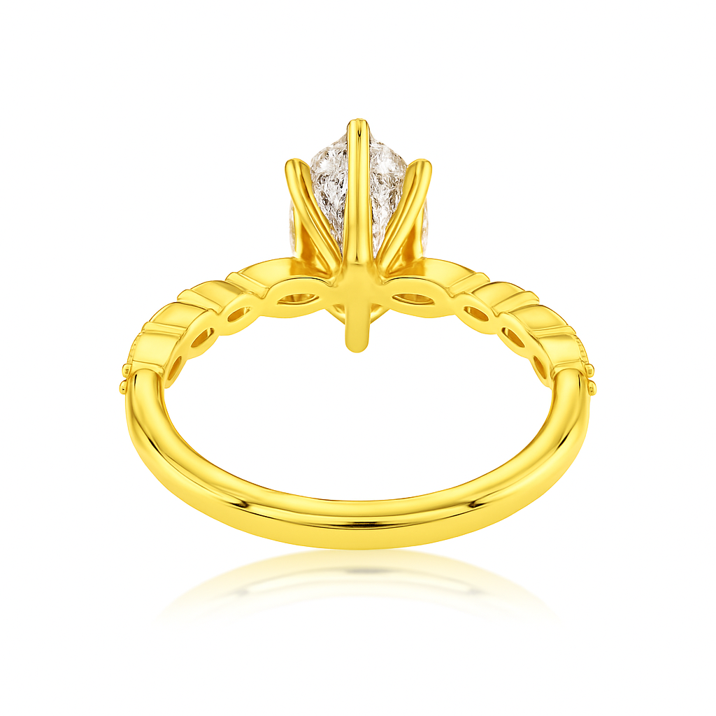 2 ct to 8 ct Diavont Marquise-Cut Diamond Engagement Ring Mounting