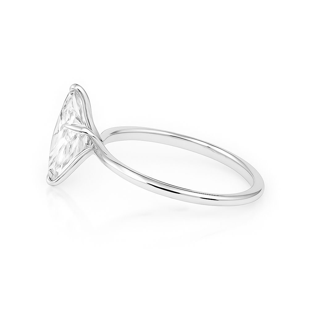 2 ct to 8 ct Diavont Marquise-Cut Diamond Solitaire Engagement Ring Mounting
