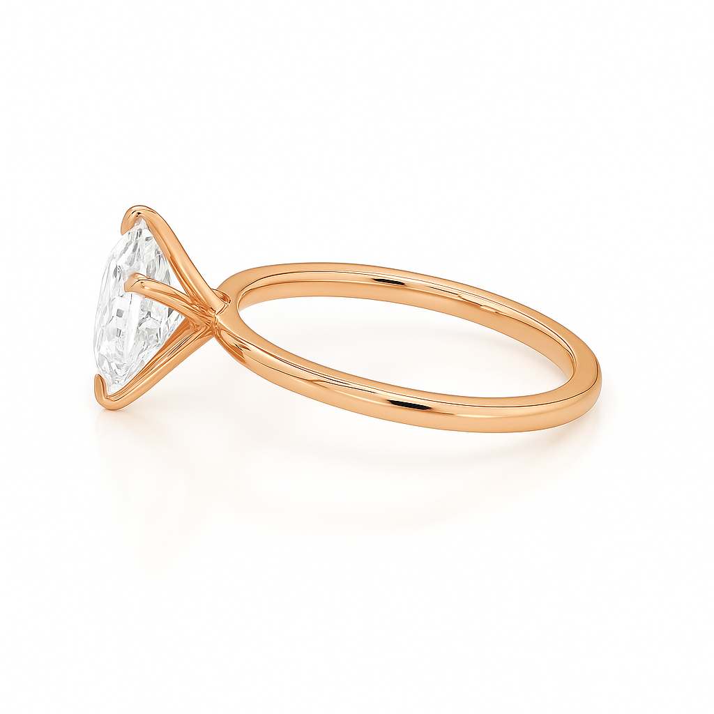 2 ct to 8 ct Diavont Princess-Cut Diamond Solitaire Engagement Ring Mounting