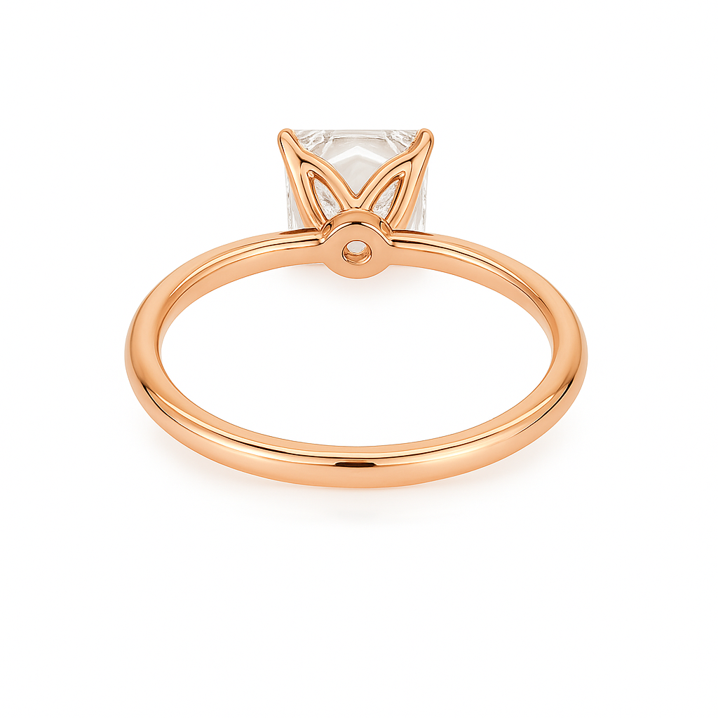 2 ct to 8 ct Diavont Princess-Cut Diamond Solitaire Engagement Ring Mounting