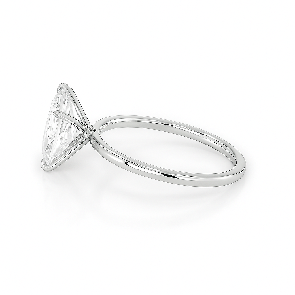 2 ct to 8 ct Diavont Princess-Cut Diamond Solitaire Engagement Ring Mounting