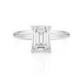 2 ct to 8 ct Diavont Emerald-Cut Diamond Solitaire Engagement Ring Mounting