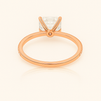 2 ct to 8 ct Diavont Emerald-Cut Diamond Solitaire Engagement Ring Mounting