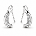 Twisted Teardrop Diamond Studs