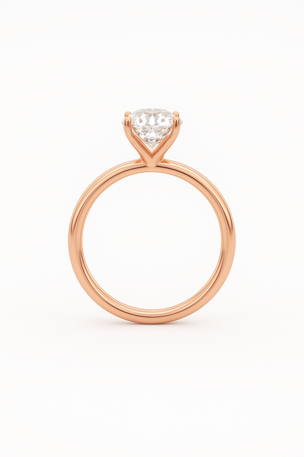 2 Carat to 8 Carat Classic Solitaire Round Diavont Engagement Ring Mounting