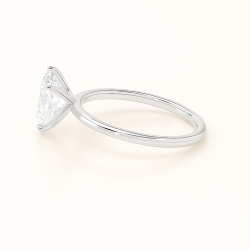 2 ct to 8 ct Diavont Oval-Cut Diamond Solitaire Engagement Ring Mounting