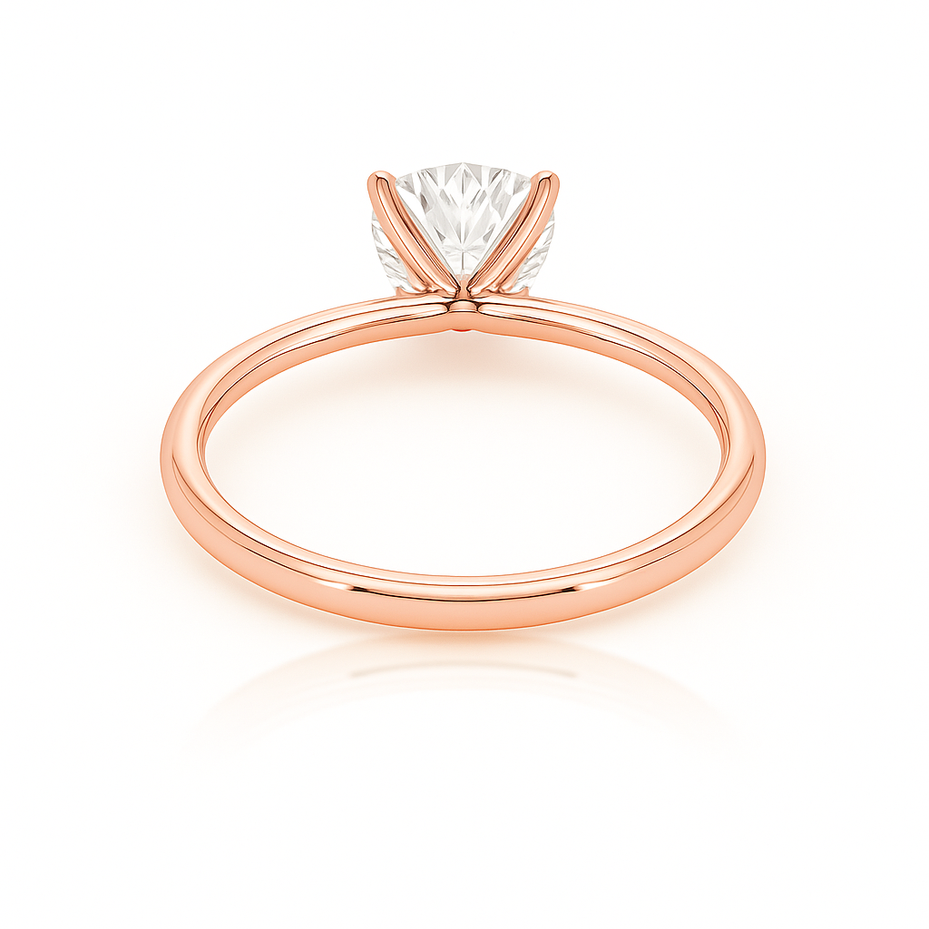 2 ct to 8 ct Diavont Oval-Cut Diamond Solitaire Engagement Ring Mounting