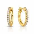 Elegant Diamond Inside-Out Hoop Earrings