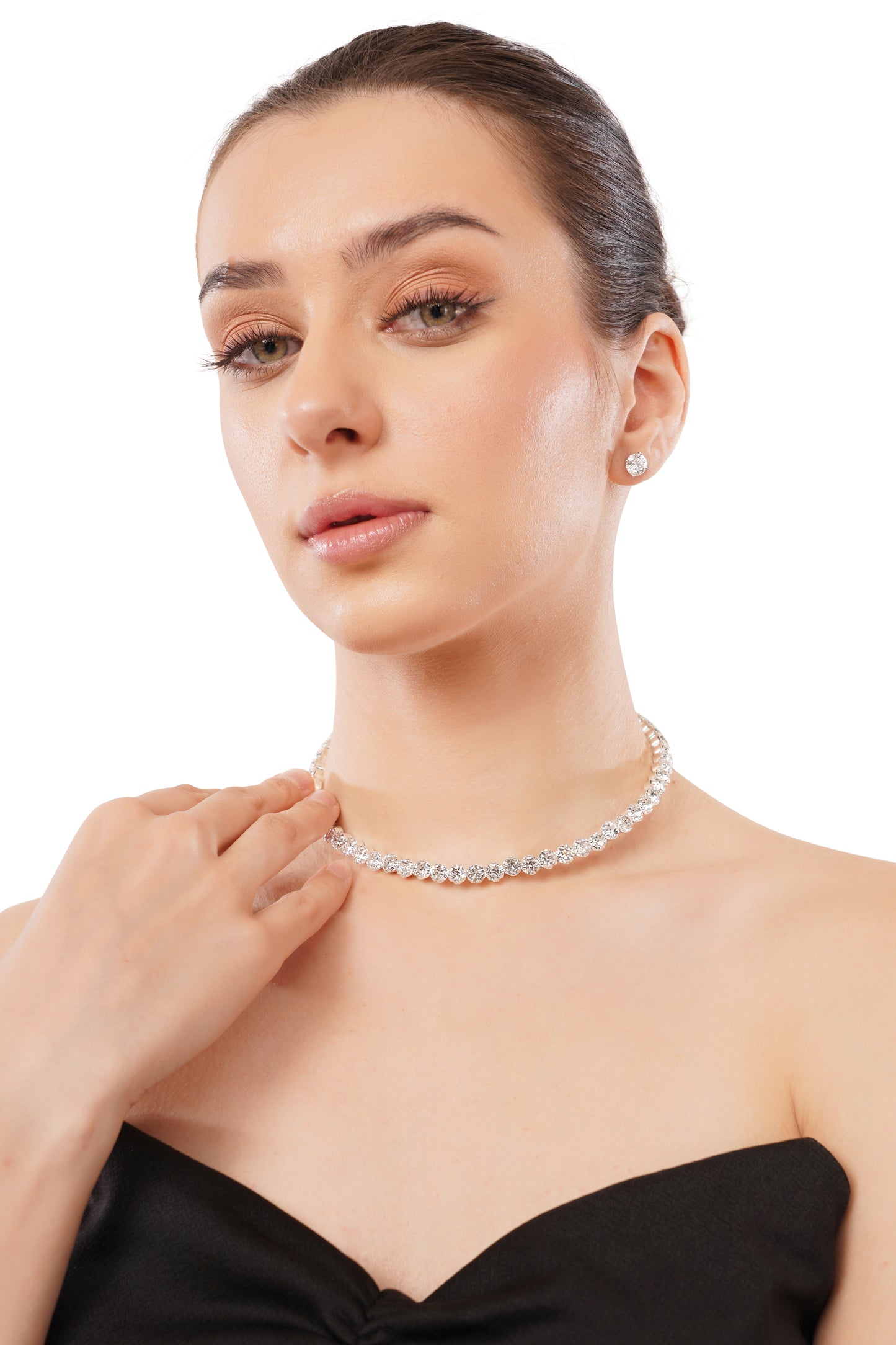 7.5 ct to 40 ct Elegant Diamond Tennis Necklace in 14k