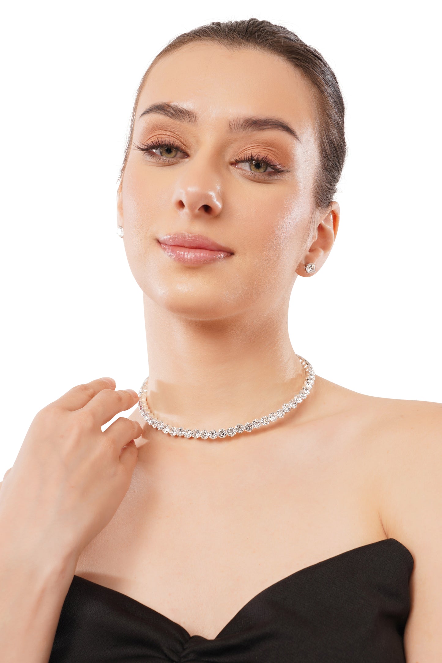 7.5 ct to 40 ct Elegant Diamond Tennis Necklace in 14k