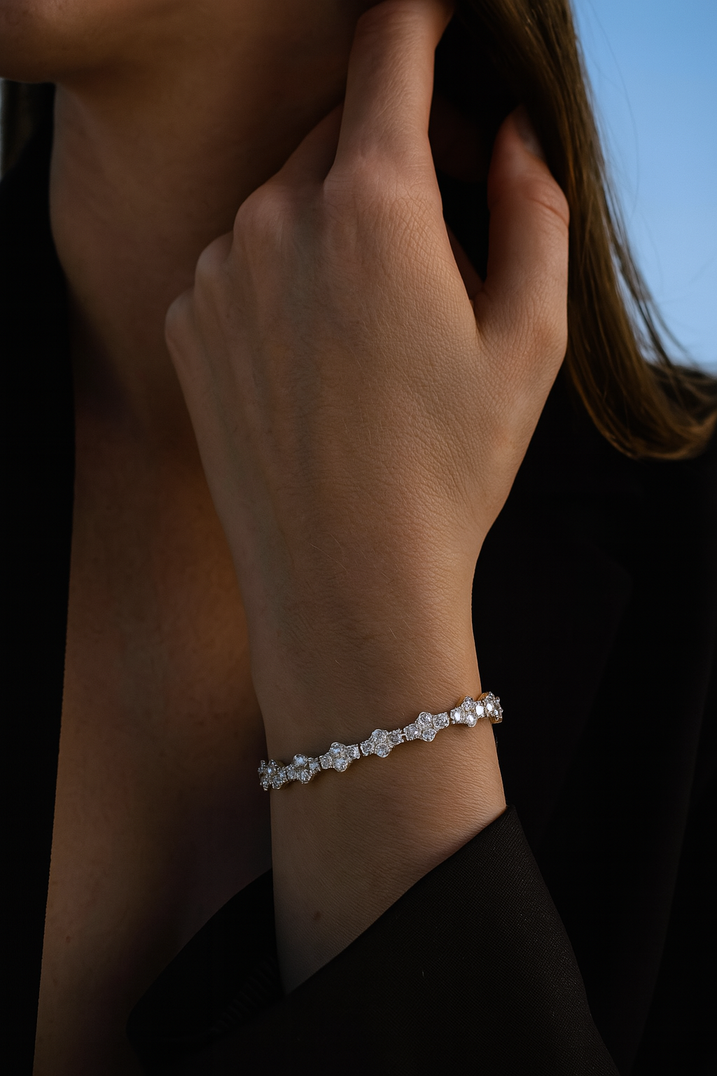 5 ct to 20 ct Radiance Tennis Bracelet in 10k Gold