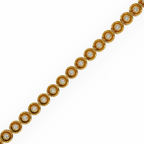 Round Flower Tennis Bracelet