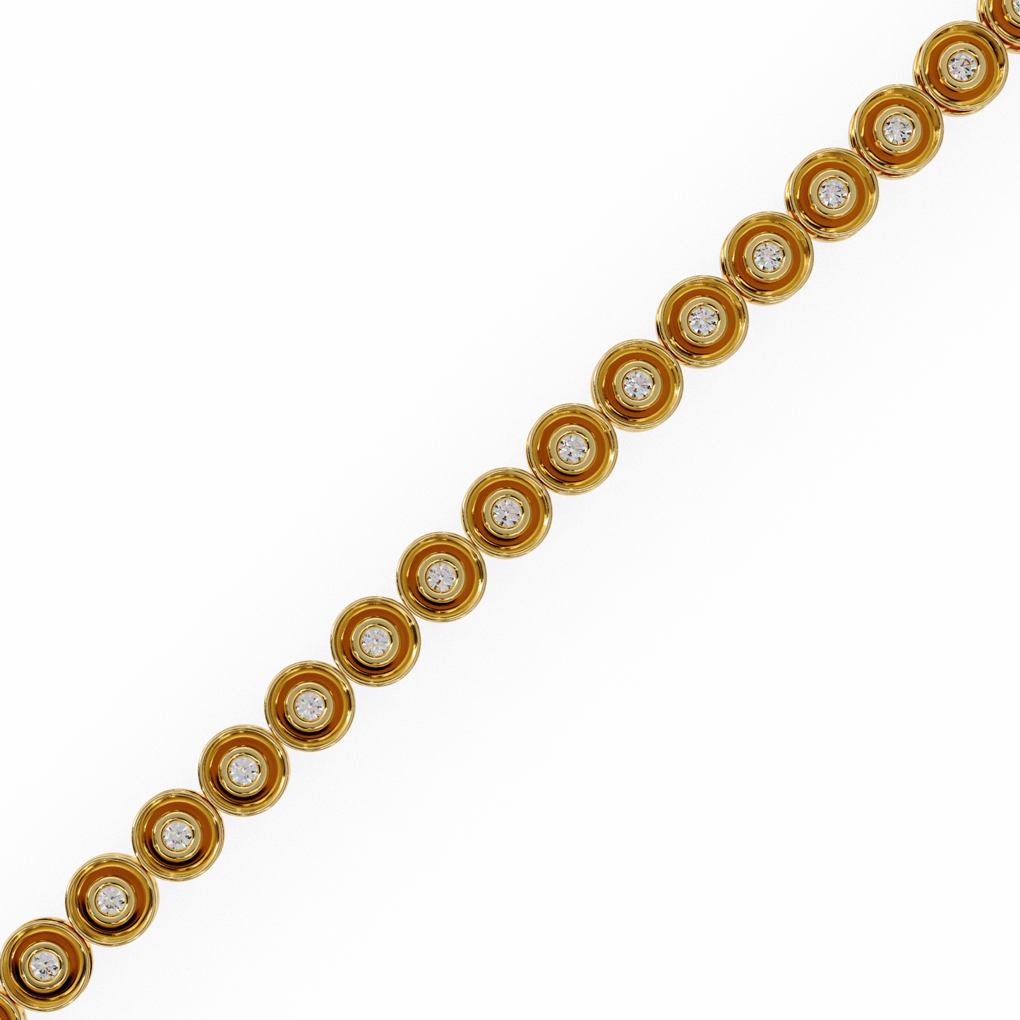 5 ct to 20 ct Diamond Tennis Bracelet in 10k Gold