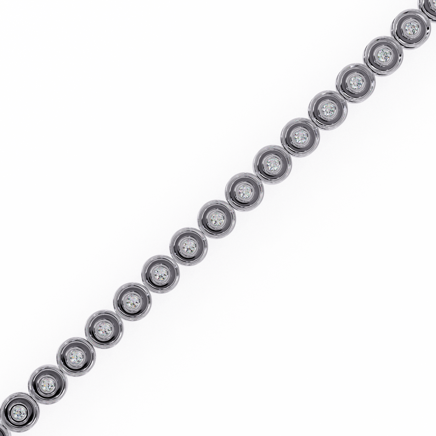 5 ct Diamond Tennis Bracelet in Sterling Silver