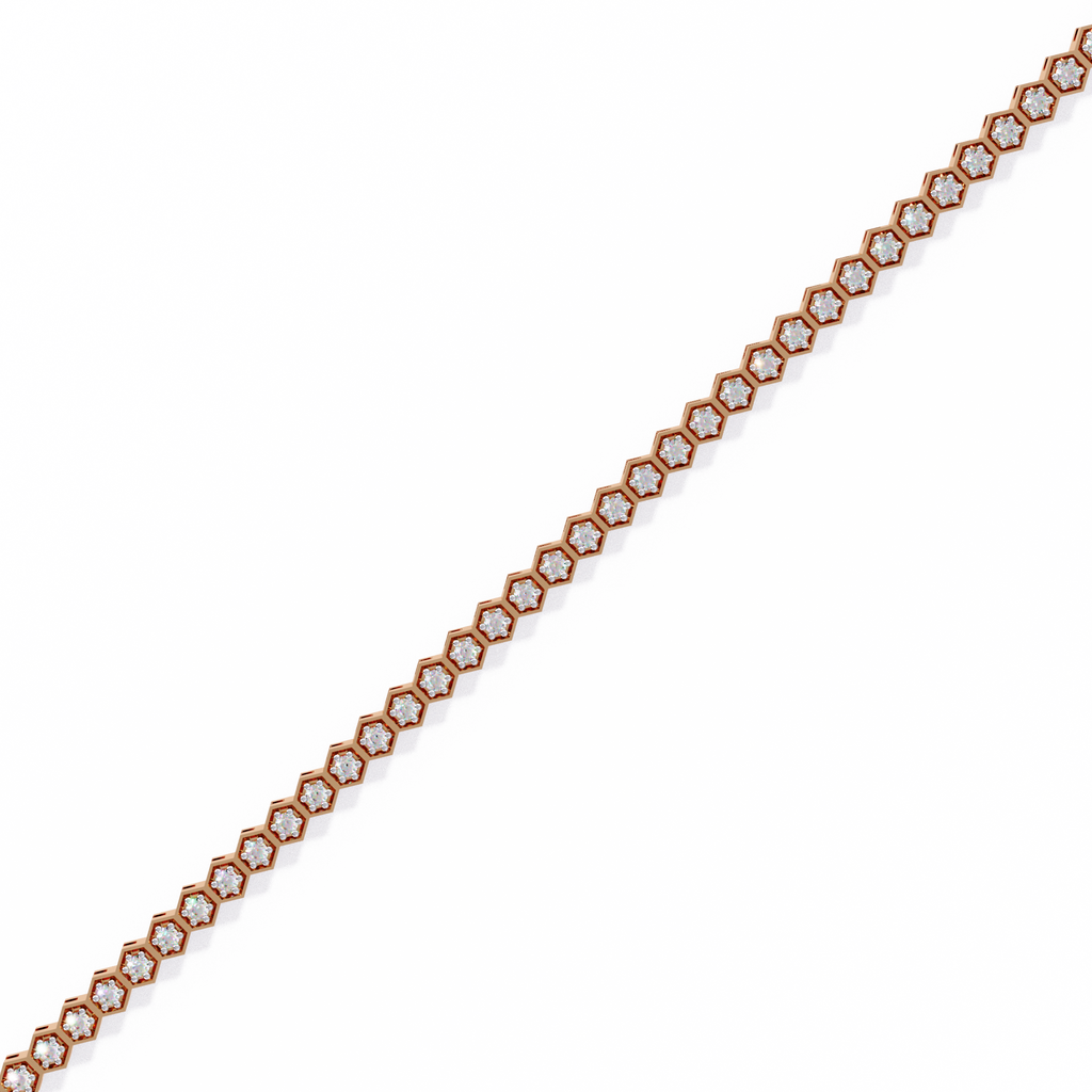 Diamond honeycomb Tennis Bracelet
