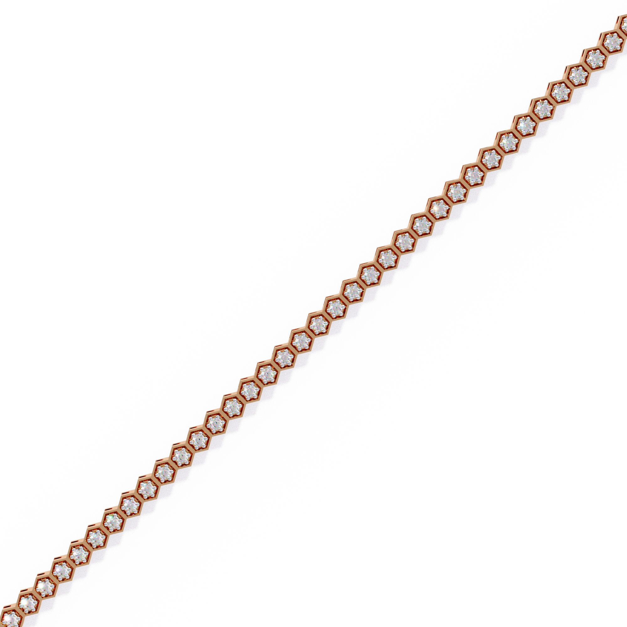 Diamond honeycomb Tennis Bracelet