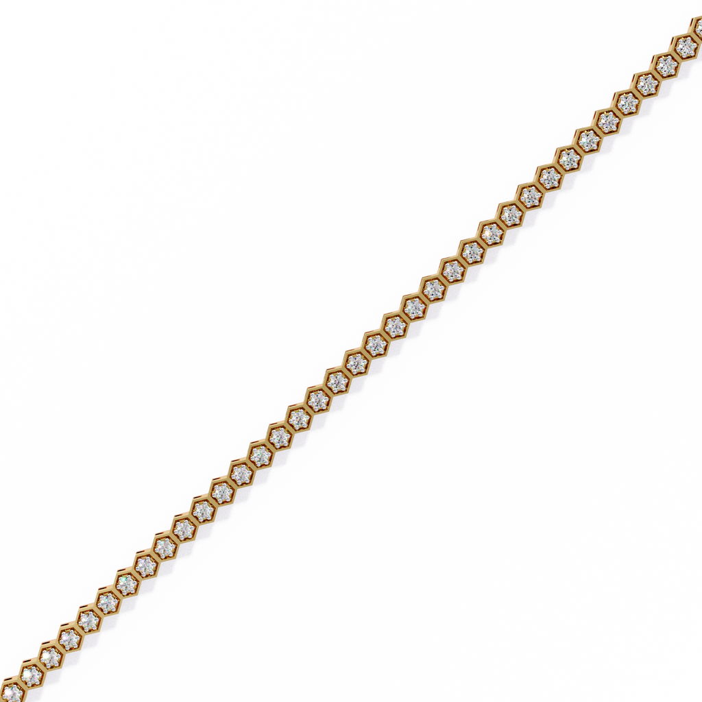 Diamond honeycomb Tennis Bracelet