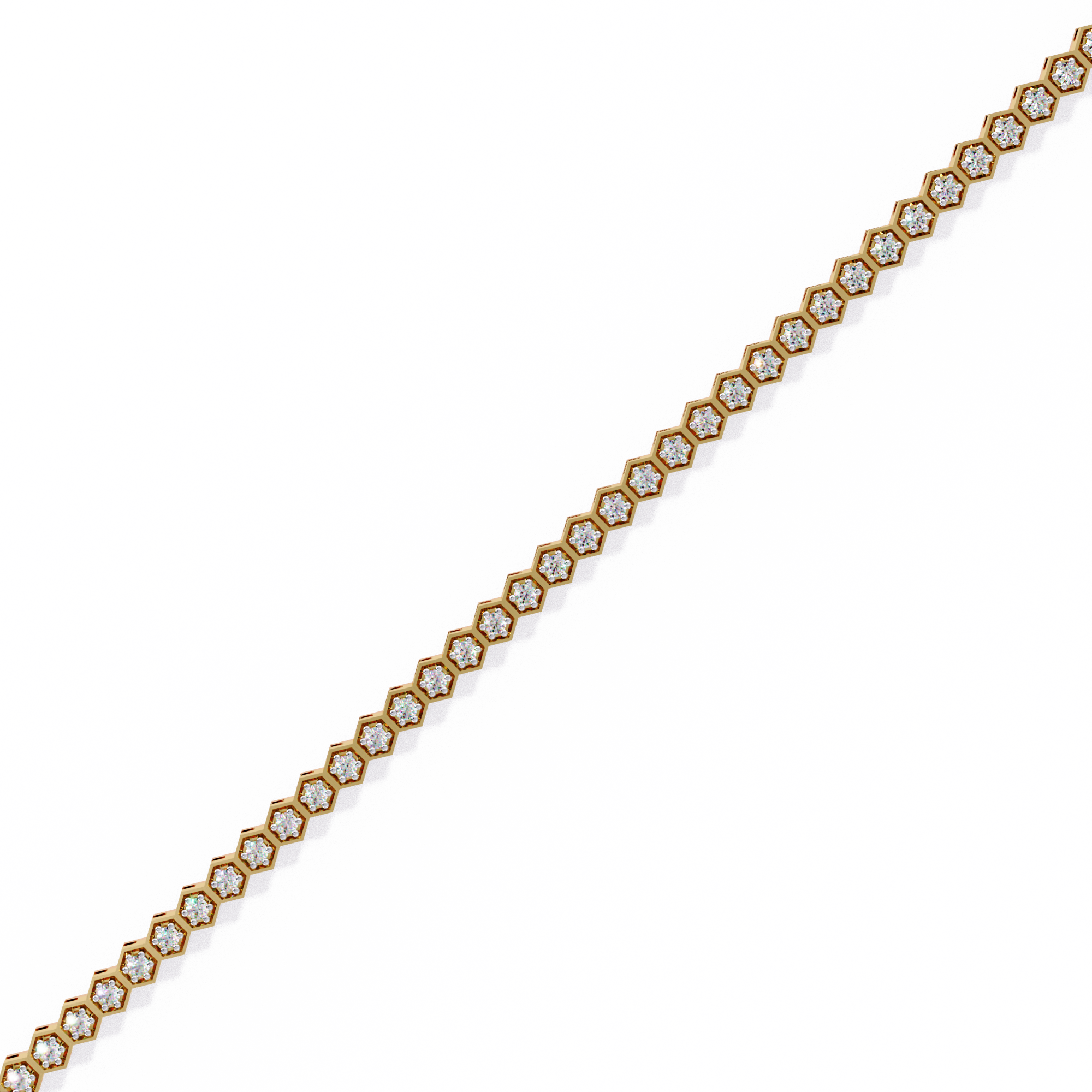 Diamond honeycomb Tennis Bracelet