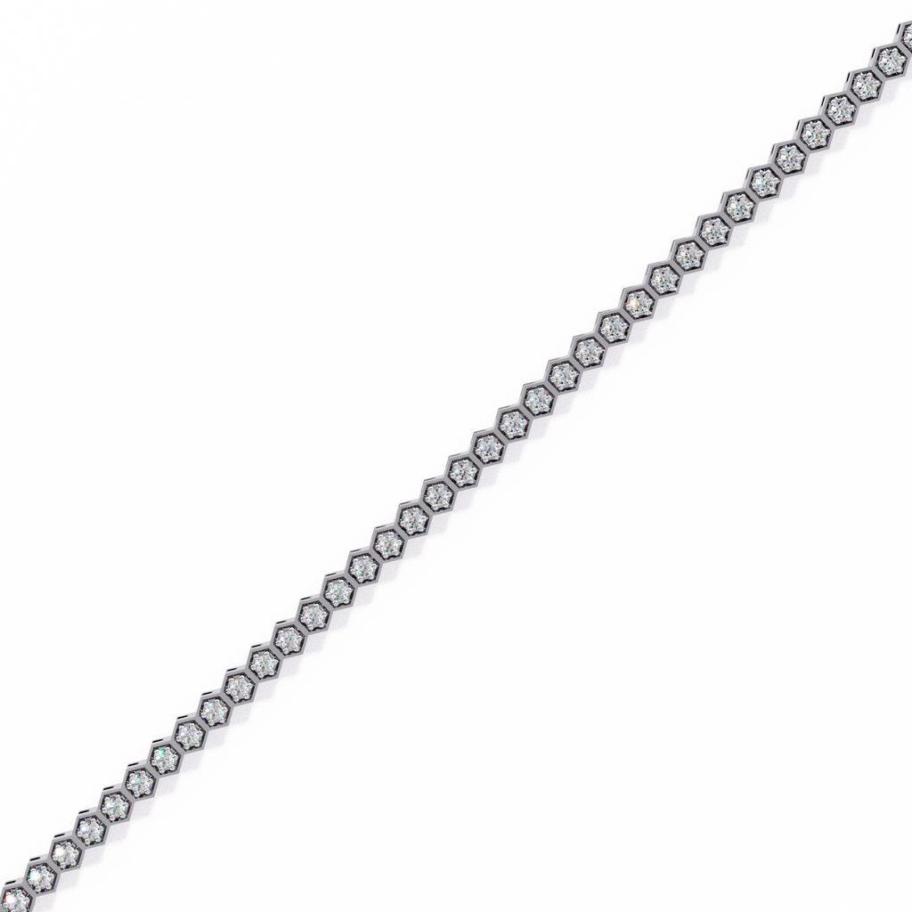 Diamond honeycomb Tennis Bracelet