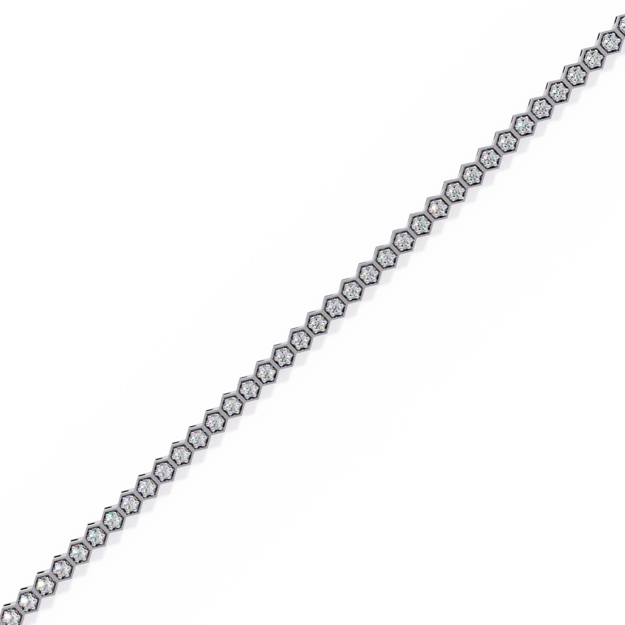 Diamond honeycomb Tennis Bracelet
