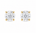 Round-Cut Diamond Solitaire Studs