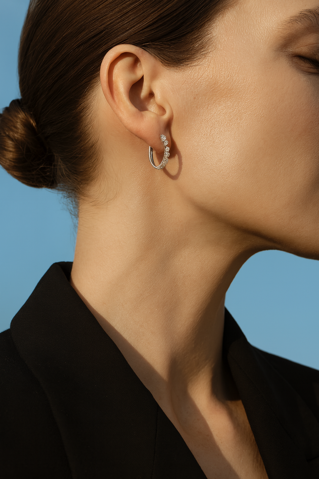 2 Carat Elegant Diamond Inside-Out Hoop Earrings