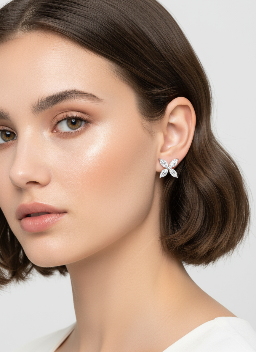 2 Carat Lily Diamond Stud Earrings