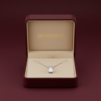 Round Solitaire Diamond Pendant with Chain