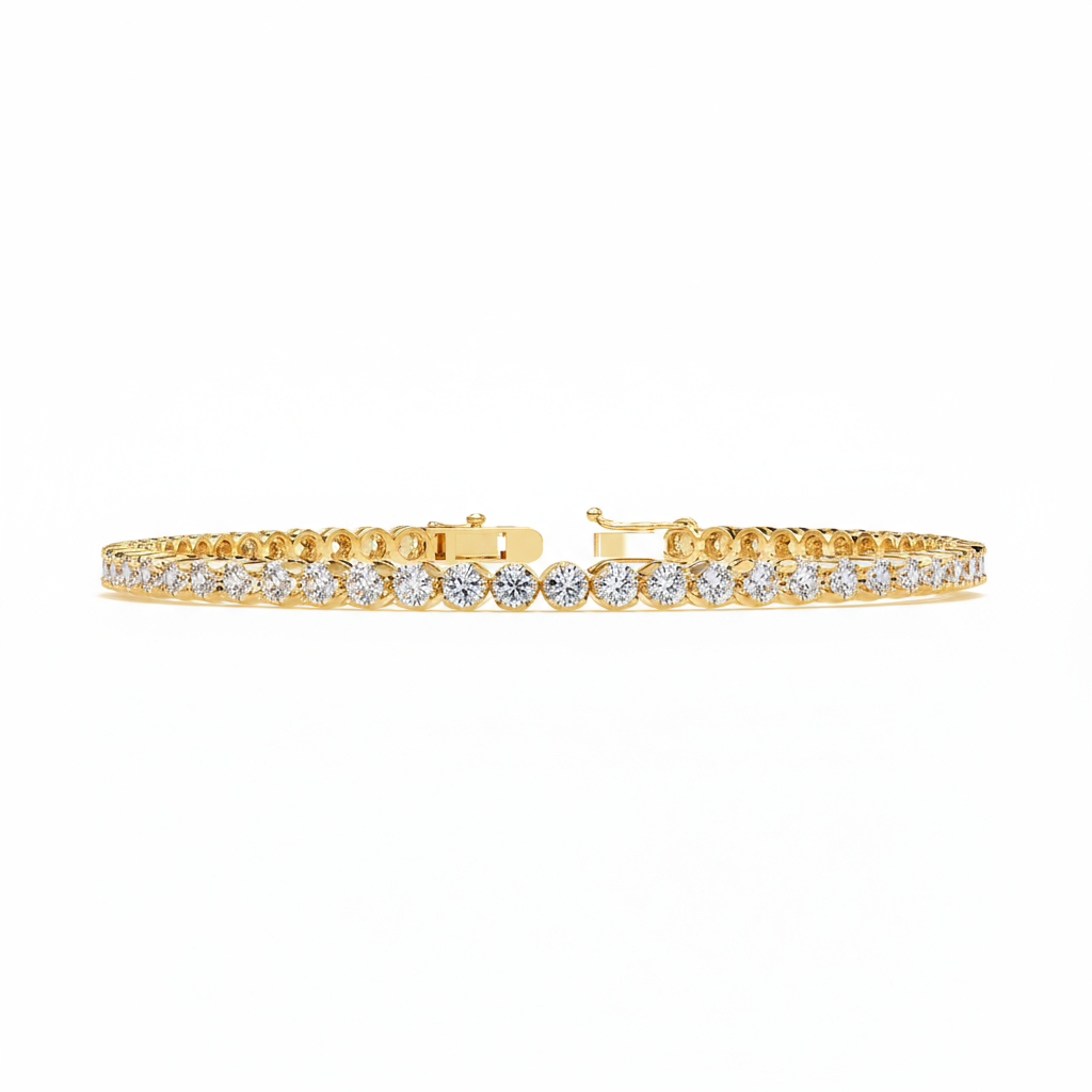 2 Carat Braid Diamond Tennis Bracelet in Sterling Silver