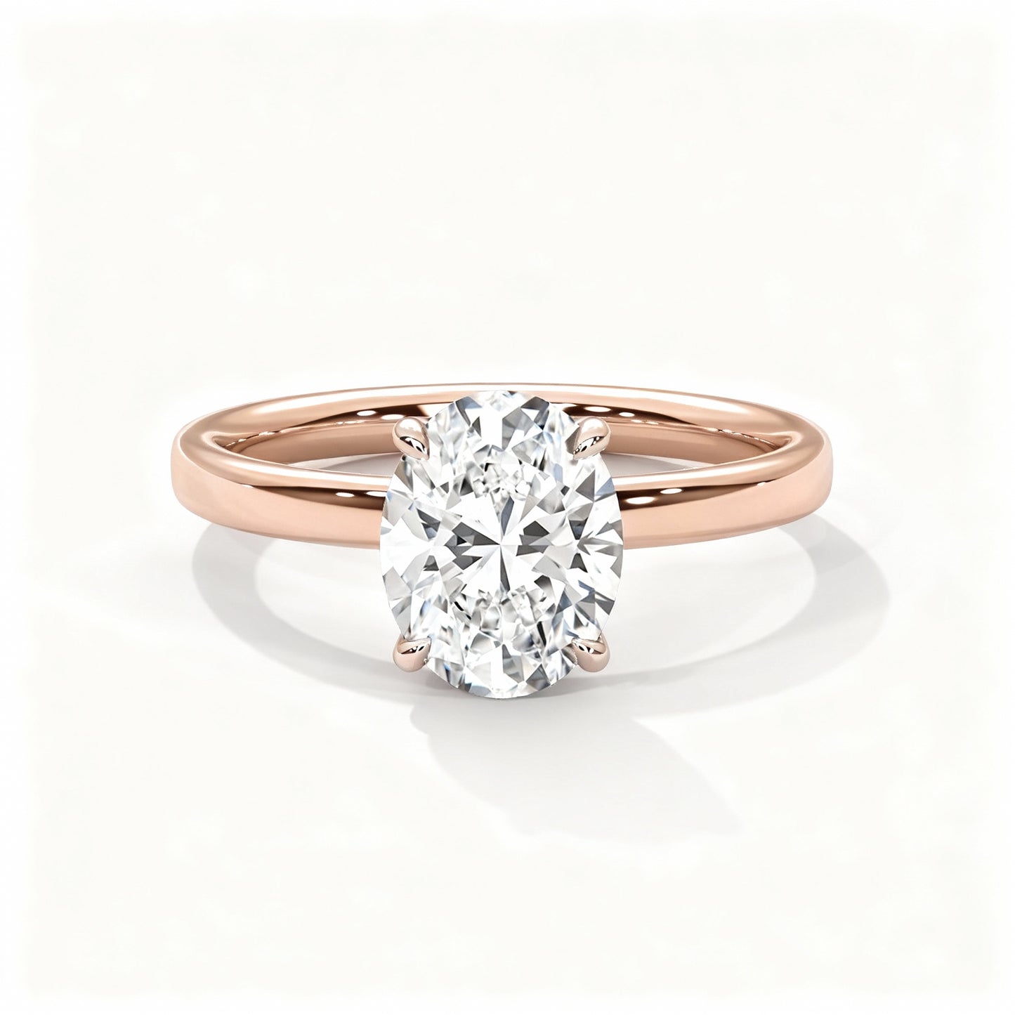 2 Carat, D-E Colour, VVS-VS Clarity, Excellent Cut, Oval Cut Ring