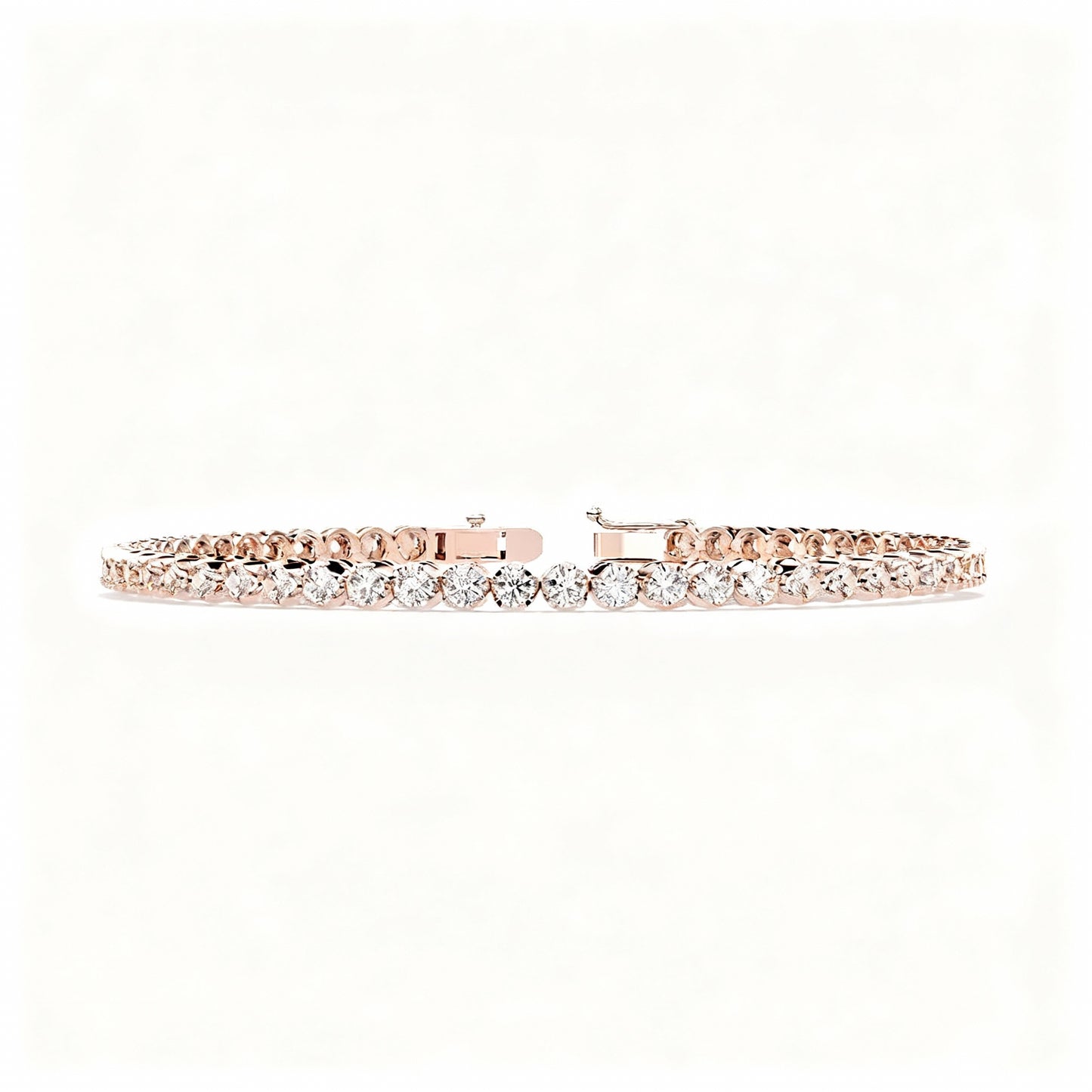 2 Carat Braid Diamond Tennis Bracelet in Sterling Silver