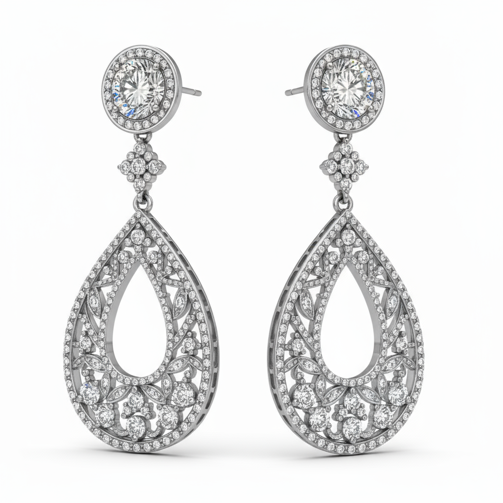 2 Carat Celestia Drops Earrings