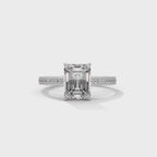 Emerald Sidestone Ring