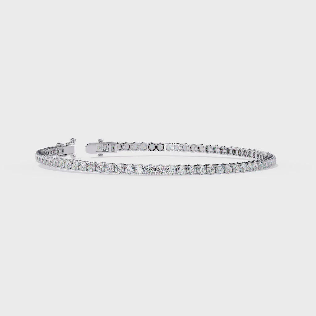 Slim Diamond Tennis Bracelet