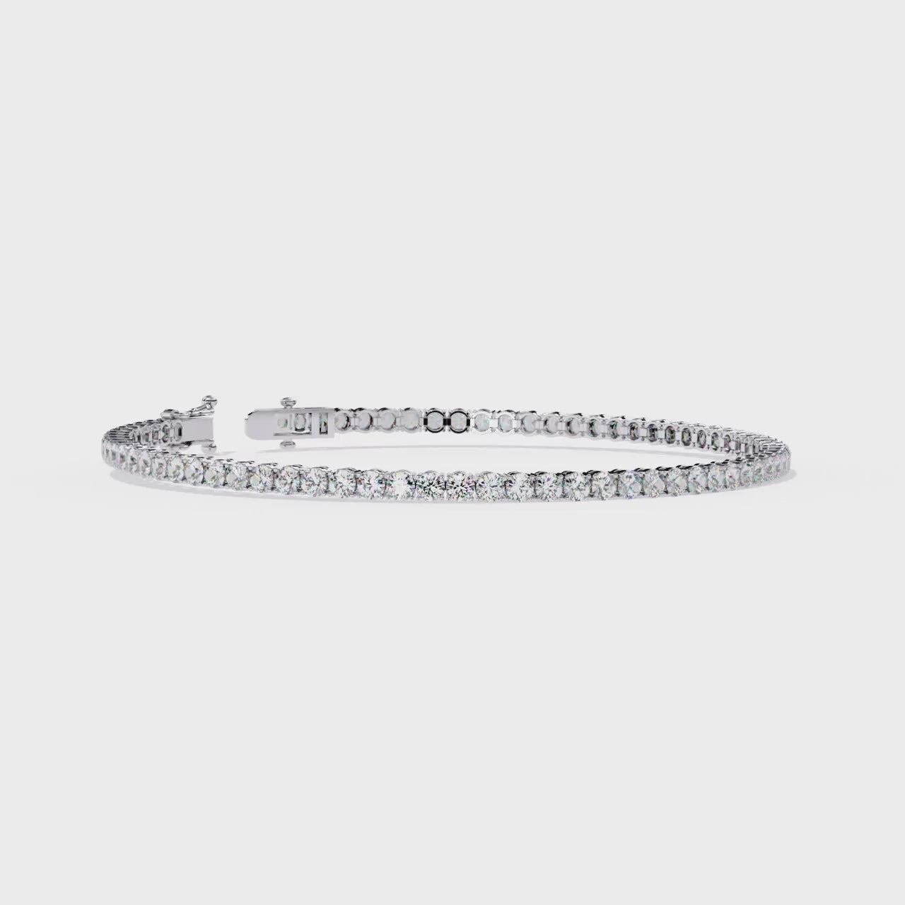 Slim Diamond Tennis Bracelet