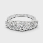 3 ct to 7 ct Diavont Five-Stone Ring