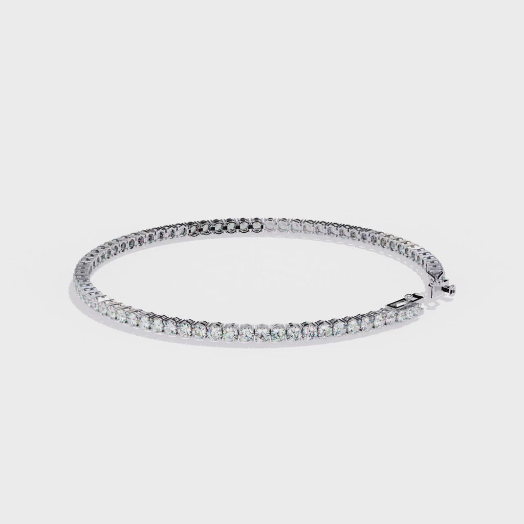 Slim Diamond Tennis Bracelet