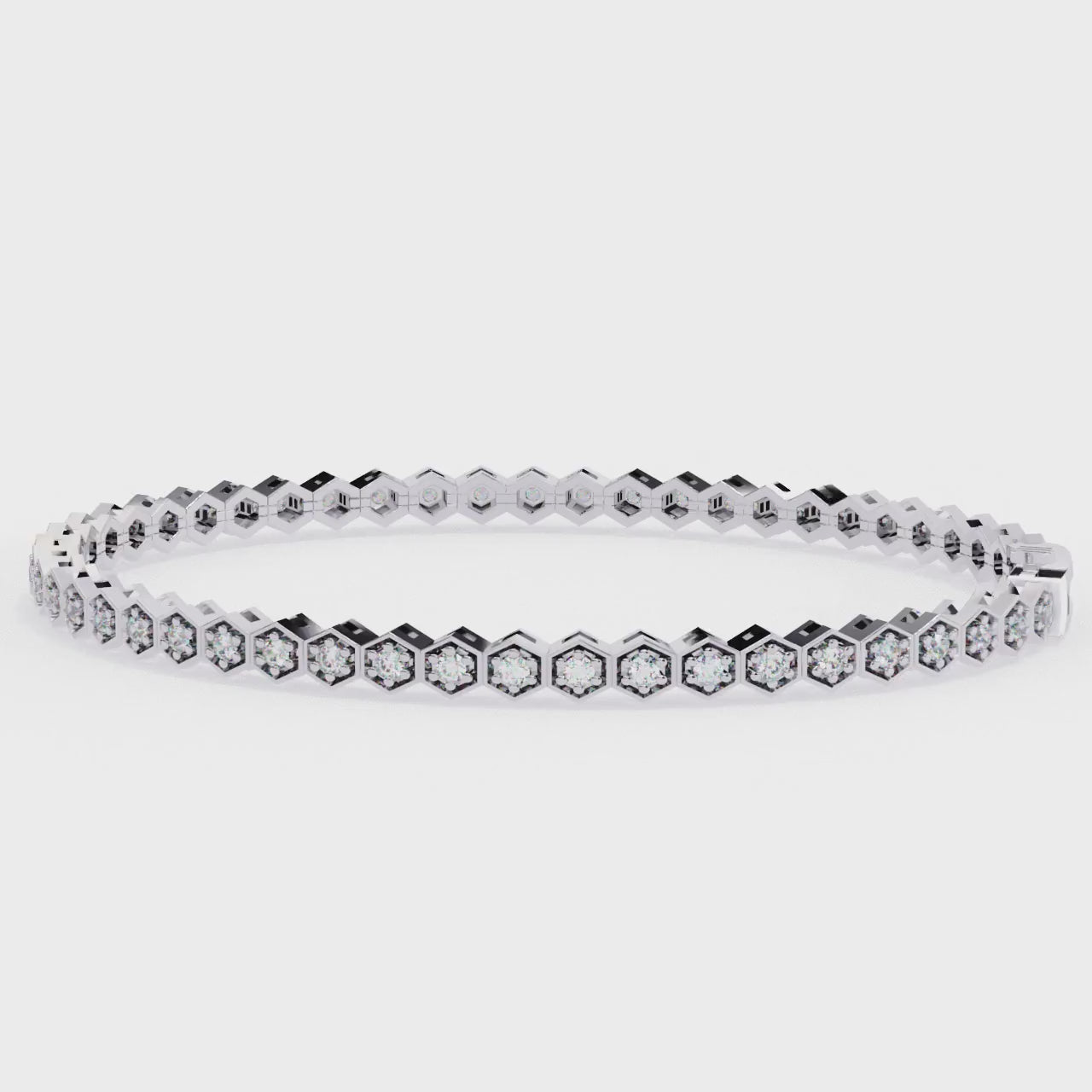 Diamond honeycomb Tennis Bracelet